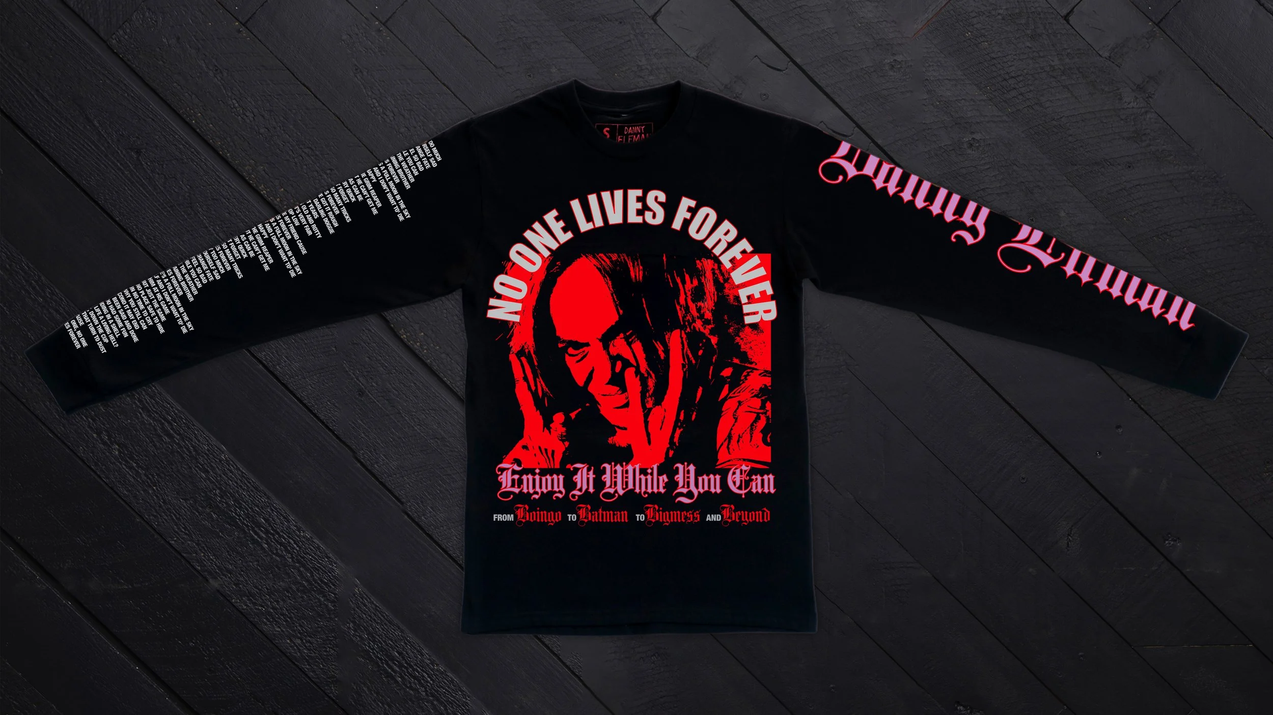No One Lives Forever Long Sleeve T-Shirt — Danny Elfman